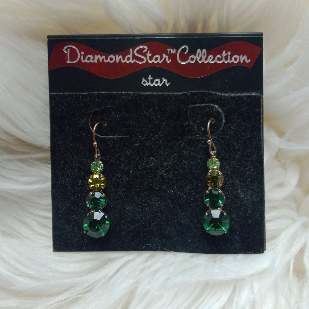 Diamond star earrings